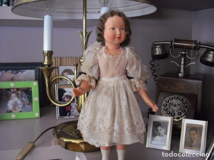 Mu&ntilde;ecas celuloide: MU&Ntilde;ECA DE CELULOIDE TODA ORIGINAL, 35 CMS, EN EL CUELLO MARCA FRANCE 35 - Foto 6