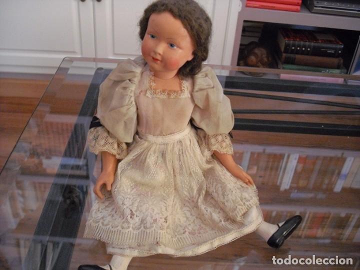Mu&ntilde;ecas celuloide: MU&Ntilde;ECA DE CELULOIDE TODA ORIGINAL, 35 CMS, EN EL CUELLO MARCA FRANCE 35 - Foto 10