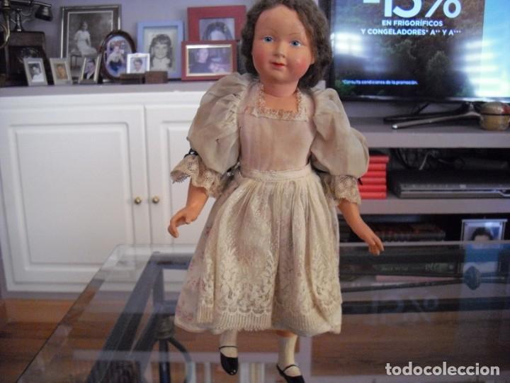 Mu&ntilde;ecas celuloide: MU&Ntilde;ECA DE CELULOIDE TODA ORIGINAL, 35 CMS, EN EL CUELLO MARCA FRANCE 35 - Foto 16