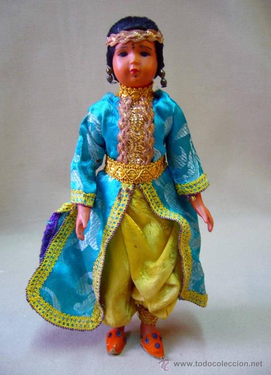 Mu&ntilde;ecas celuloide: ANTIGUA MU&Ntilde;ECA DE CELULOIDE, INDIA, CON TRAJE - Foto 10