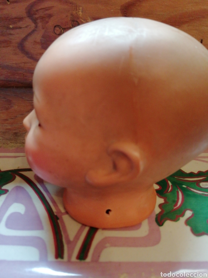 Mu&ntilde;ecas celuloide: Cabeza de mu&ntilde;eco de celuloide antiguo alem&aacute;n - Foto 3