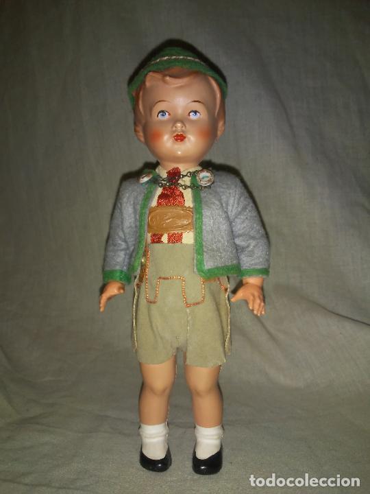 Mu&ntilde;ecas celuloide: ANTIGUO MU&Ntilde;ECO BAILARIN DE CELULOIDE - A&Ntilde;O 1920 - MARCA D.G.M - EN FUNCIONAMIENTO - EXCEPCIONAL. - Foto 1