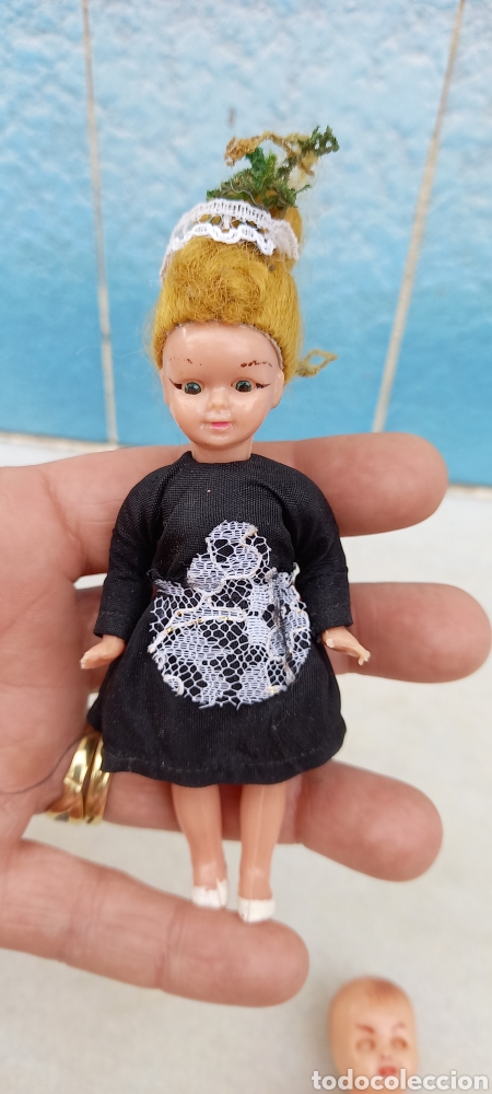 Mu&ntilde;ecas celuloide: MU&Ntilde;ECA NI&Ntilde;ERA Y BEBE DE CELULOIDE OJOS BASCULANTES ANTIGUOS - Foto 10
