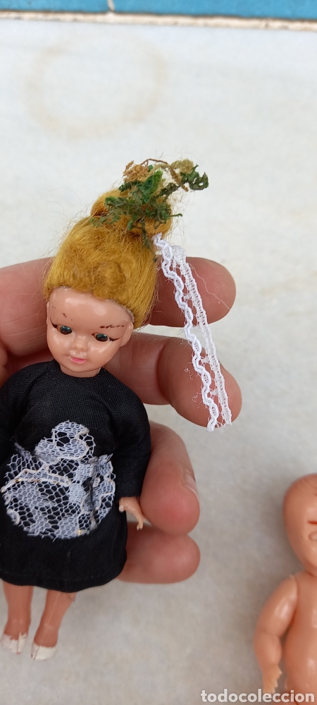 Mu&ntilde;ecas celuloide: MU&Ntilde;ECA NI&Ntilde;ERA Y BEBE DE CELULOIDE OJOS BASCULANTES ANTIGUOS - Foto 13