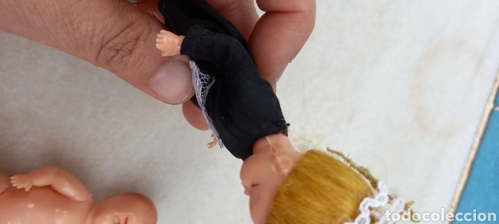 Mu&ntilde;ecas celuloide: MU&Ntilde;ECA NI&Ntilde;ERA Y BEBE DE CELULOIDE OJOS BASCULANTES ANTIGUOS - Foto 15