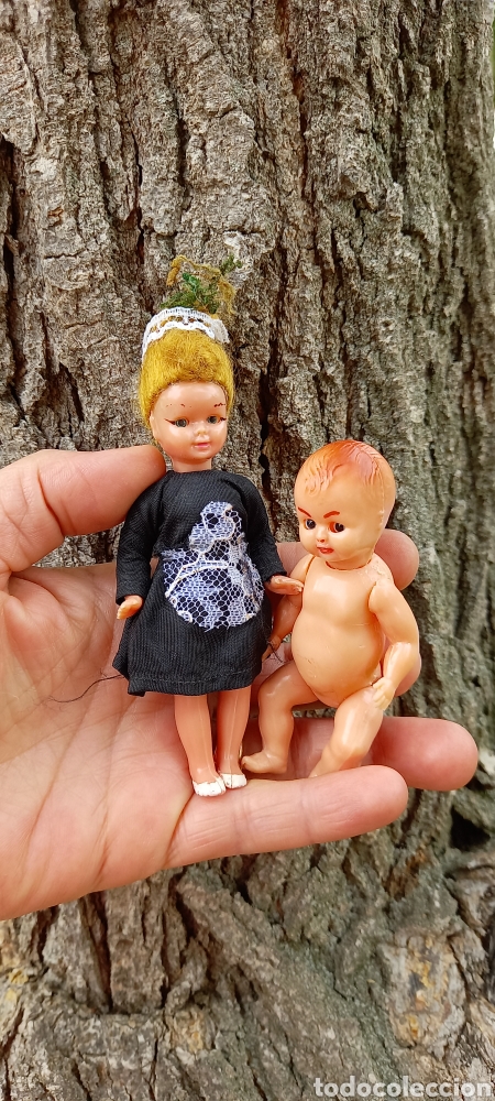 Mu&ntilde;ecas celuloide: MU&Ntilde;ECA NI&Ntilde;ERA Y BEBE DE CELULOIDE OJOS BASCULANTES ANTIGUOS - Foto 16
