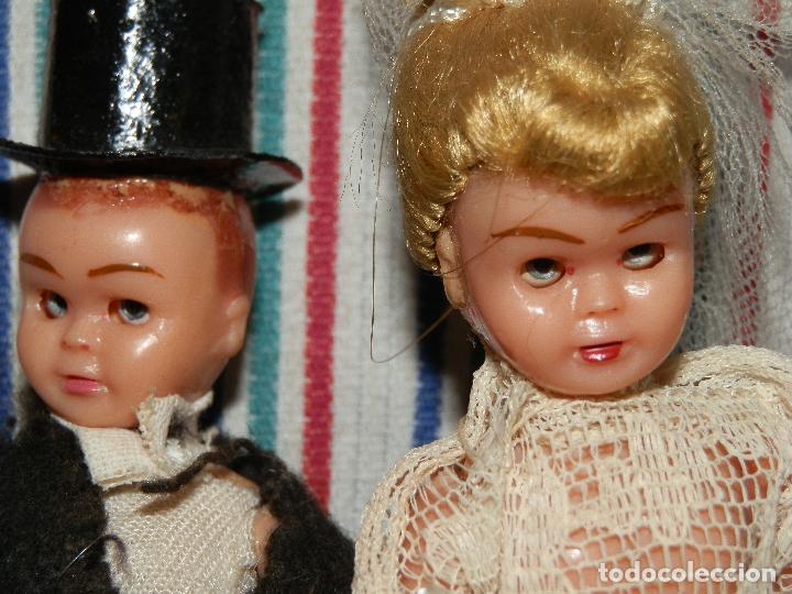 Mu&ntilde;ecas celuloide: MU&Ntilde;EQUITOS PAREJA DE NOVIOS EN CELULOIDE, OJOS DURMIENTES - Foto 6