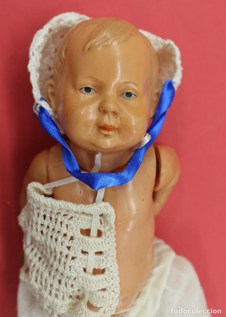 Mu&ntilde;ecas celuloide: MU&Ntilde;ECO DE CELULOIDE MARCA SCHUTZ MARKE 26 cm - Foto 2