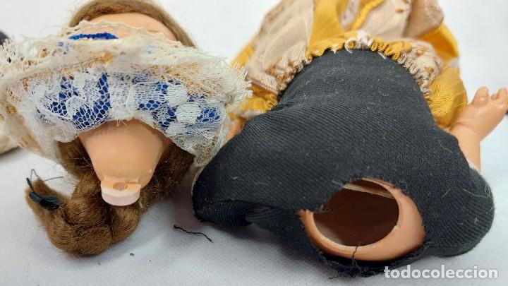 Mu&ntilde;ecas celuloide: LOTE DE 3 MU&Ntilde;ECAS DE CELULOIDE PARA REPARAR. MIDEN UNOS 25cm. - Foto 5