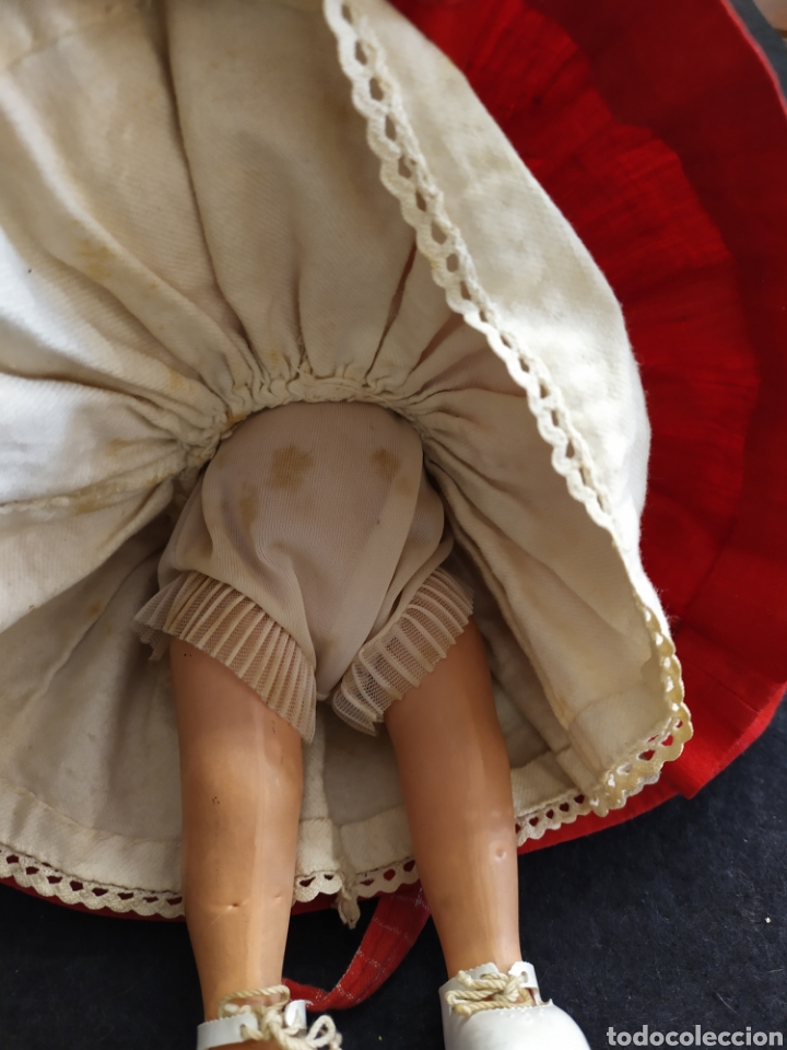 Mu&ntilde;ecas celuloide: Preciosa mu&ntilde;eca de celuloide, ojos durmientes. - Foto 6