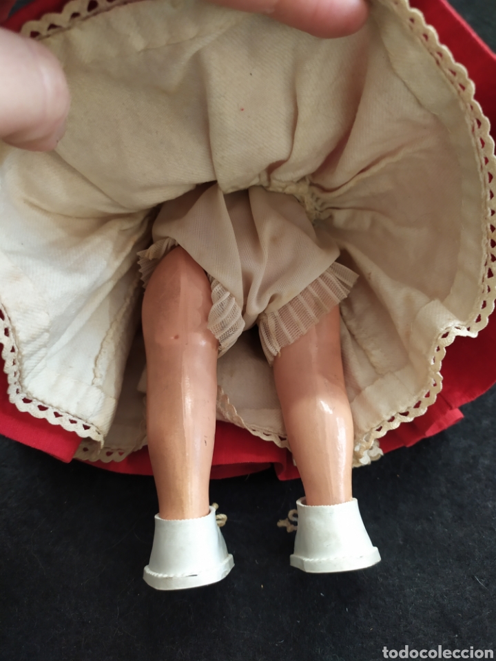 Mu&ntilde;ecas celuloide: Preciosa mu&ntilde;eca de celuloide, ojos durmientes. - Foto 9