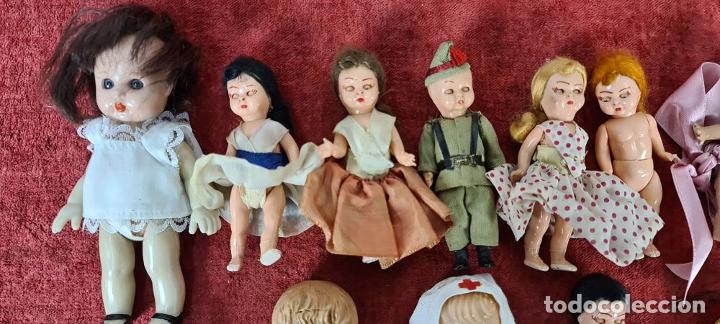 Mu&ntilde;ecas celuloide: COLECCION DE 17 MU&Ntilde;ECAS DE CELULOIDE. OJOS BASCULANTES. A&Ntilde;OS 40/50. - Foto 21