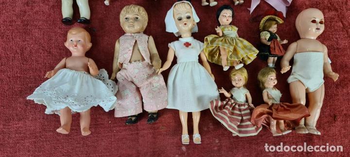 Mu&ntilde;ecas celuloide: COLECCION DE 17 MU&Ntilde;ECAS DE CELULOIDE. OJOS BASCULANTES. A&Ntilde;OS 40/50. - Foto 30