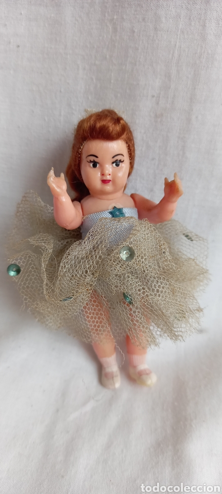 Mu&ntilde;ecas celuloide: ANTIGUA MU&Ntilde;ECA BAILARINA DE CELULOIDE MEDIDAS APROX 11 CM - Foto 2