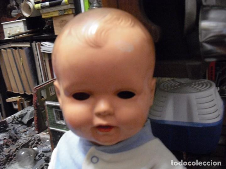 Mu&ntilde;ecas celuloide: MU&Ntilde;ECO CELULOIDE ,MARCA TORTUGA T 56- OJOS DENTRO DE LA CABEZA, - Foto 2