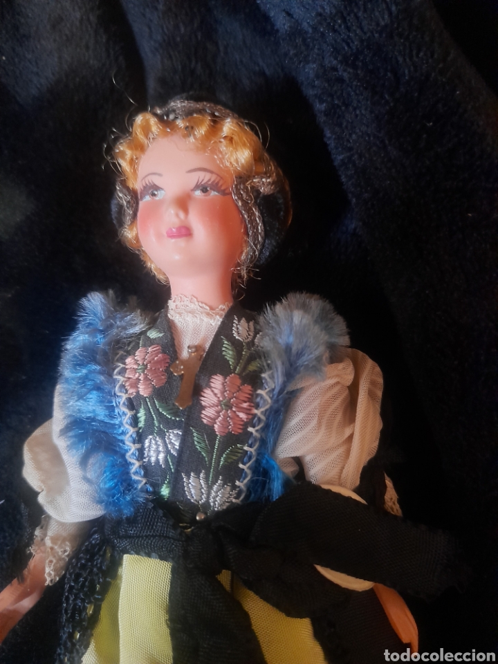 Mu&ntilde;ecas celuloide: Antigua mu&ntilde;eca de celuloide francesa, 19 cm de altura - Foto 5