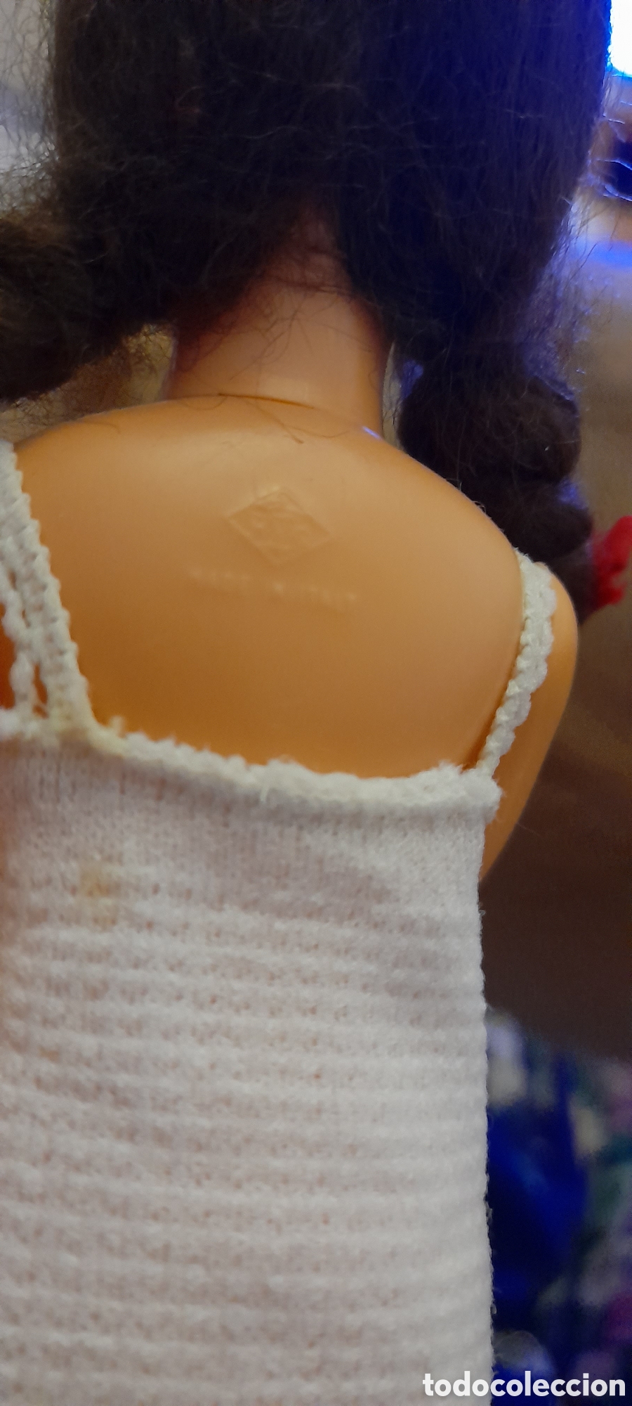 Mu&ntilde;ecas celuloide: Mu&ntilde;eca antigua ojos movibles - Foto 5