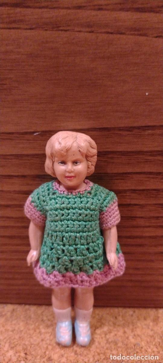 Mu&ntilde;ecas celuloide: Preciosa mu&ntilde;eca celuloide depos&eacute; 11 ideal para casa de mu&ntilde;ecas. - Foto 1