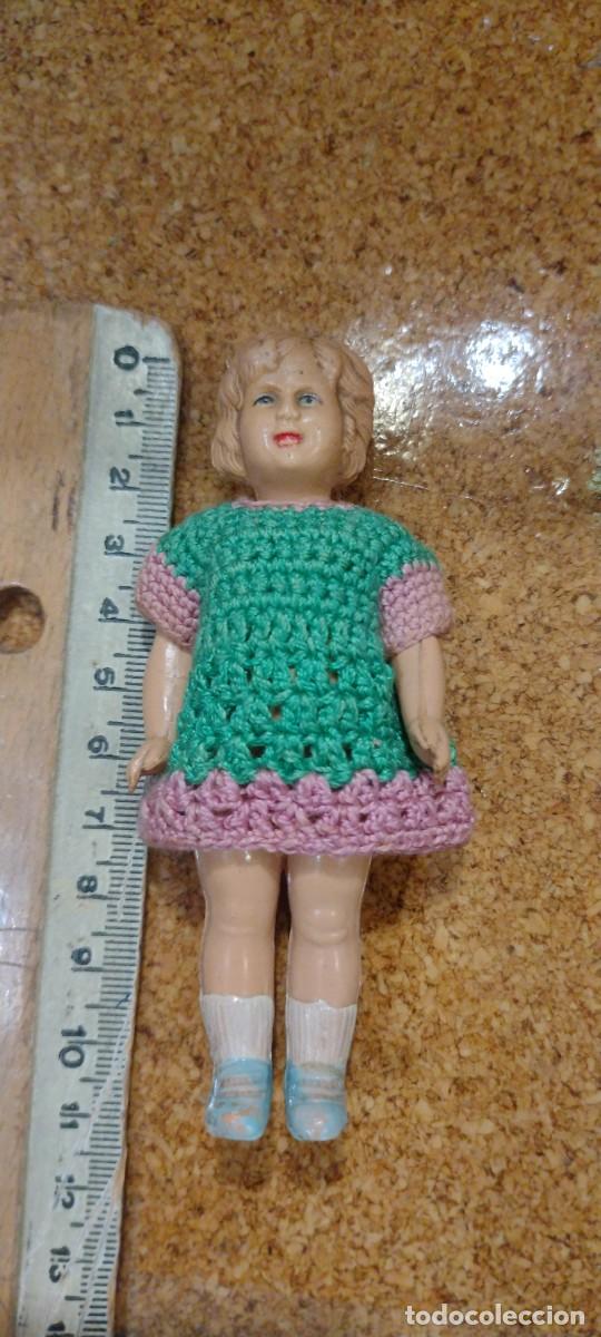 Mu&ntilde;ecas celuloide: Preciosa mu&ntilde;eca celuloide depos&eacute; 11 ideal para casa de mu&ntilde;ecas. - Foto 2
