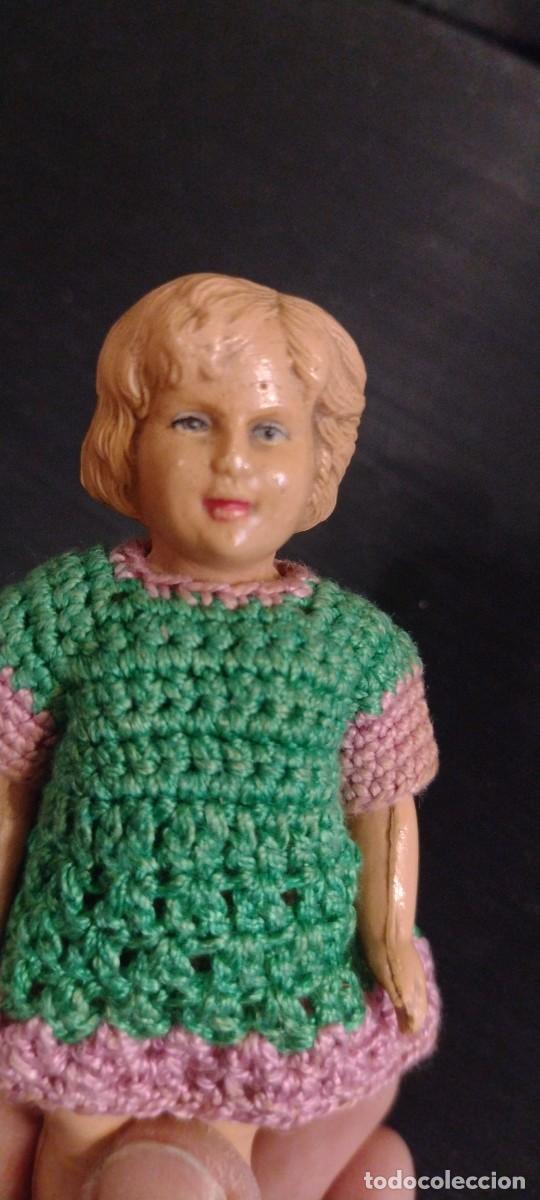 Mu&ntilde;ecas celuloide: Preciosa mu&ntilde;eca celuloide depos&eacute; 11 ideal para casa de mu&ntilde;ecas. - Foto 8