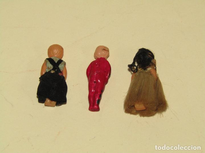 Mu&ntilde;ecas celuloide: Antiguas Mu&ntilde;ecas en Miniatura Fabricadas en Celuloide - A&ntilde;o 1940-50s. - Foto 2