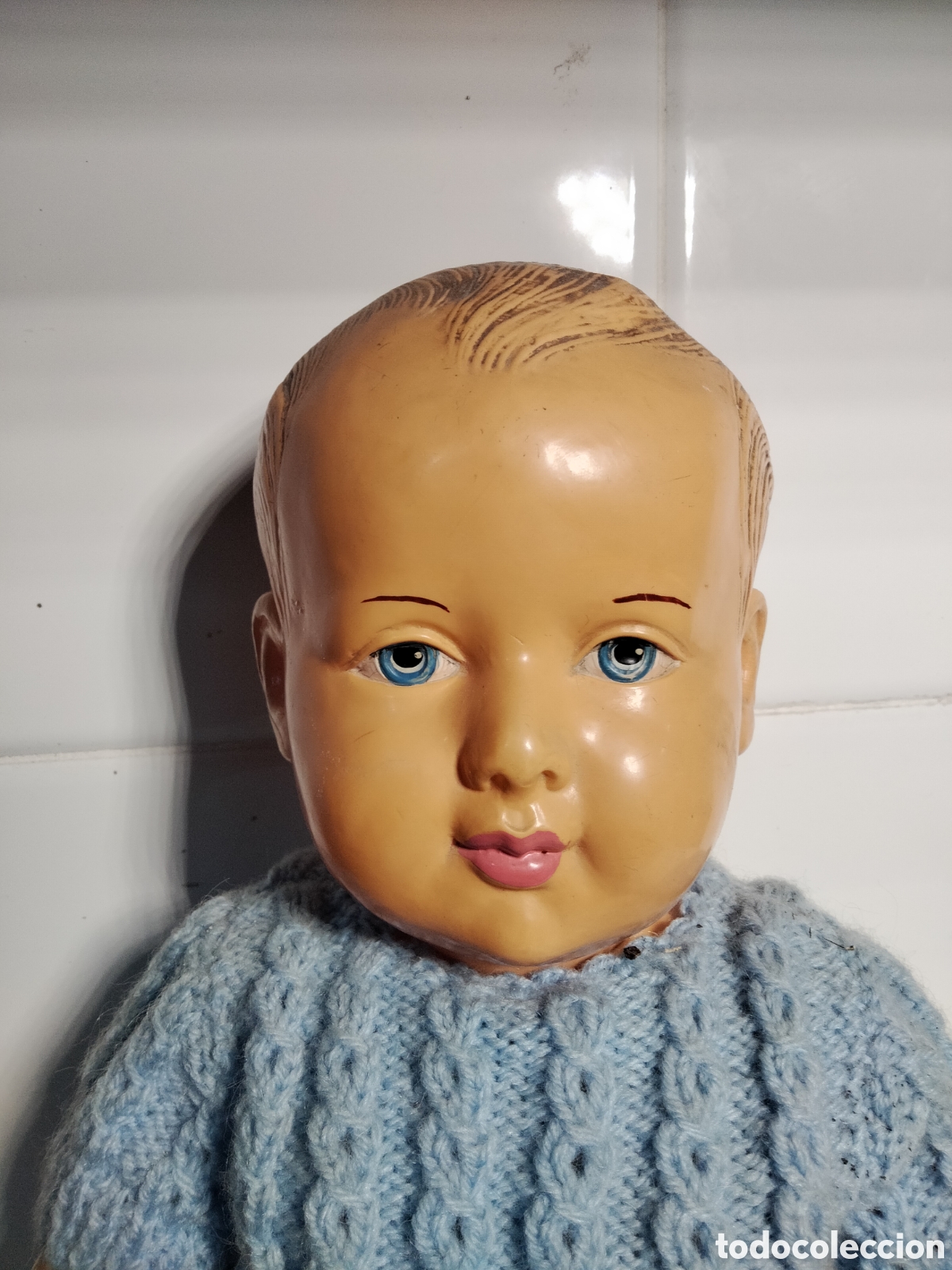 Mu&ntilde;ecas celuloide: Antiguo beb&eacute; franc&eacute;s celuloide a&ntilde;os 30 - Foto 2