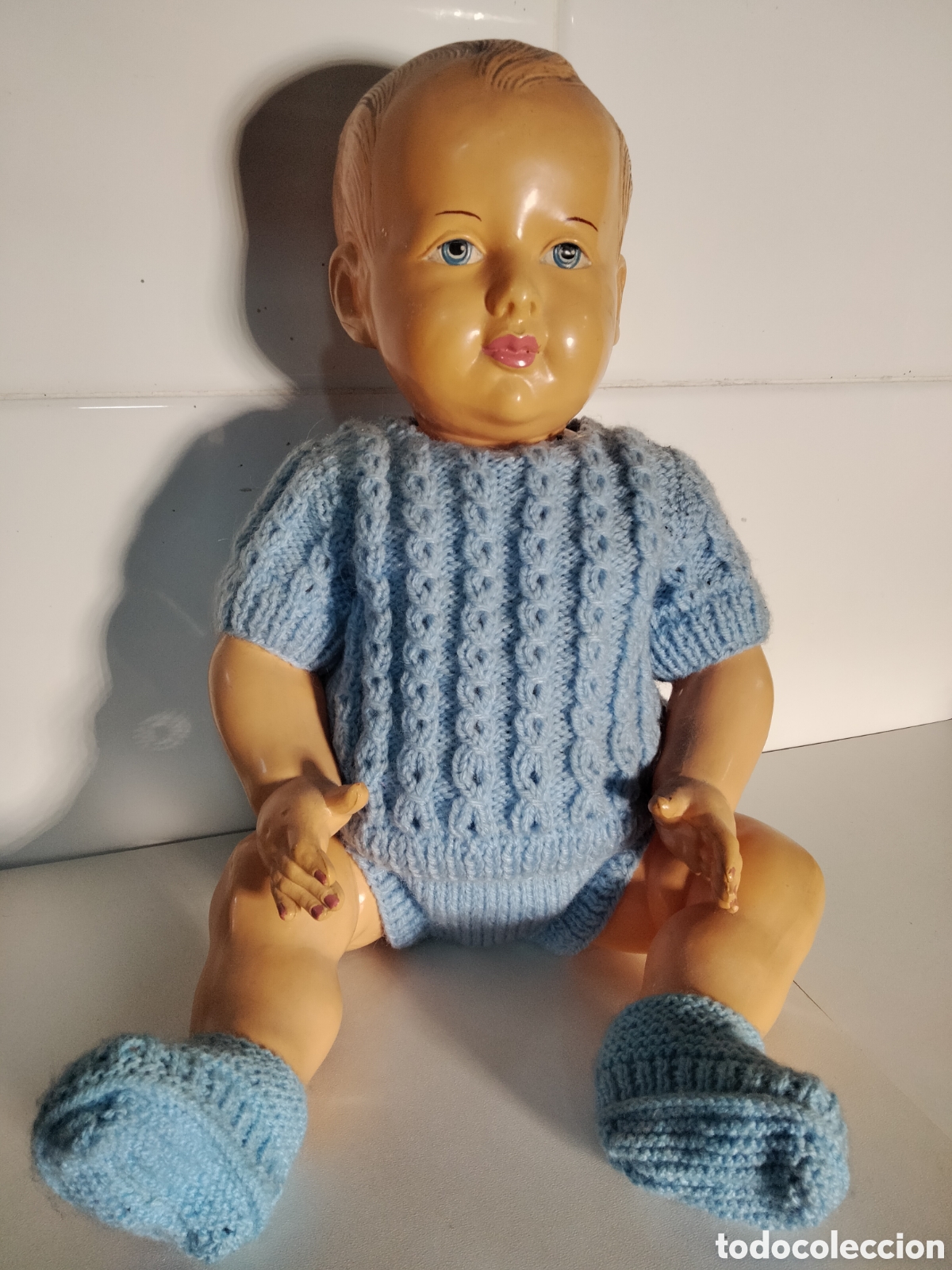 Mu&ntilde;ecas celuloide: Antiguo beb&eacute; franc&eacute;s celuloide a&ntilde;os 30 - Foto 1