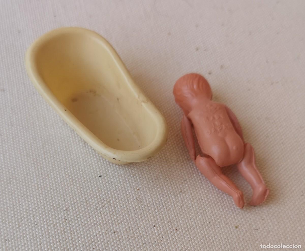 Mu&ntilde;ecas celuloide: NI&Ntilde;O BEBE EN CELULOIDE MADE IN JAPAN CON BA&Ntilde;ERA. - Foto 3