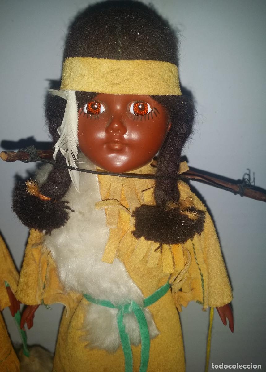 Mu&ntilde;ecas celuloide: Bonita pareja regional de indios de celuloide - Foto 4