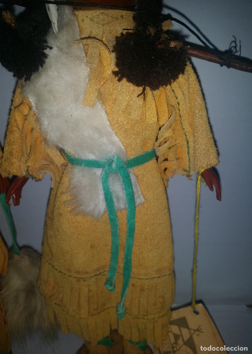 Mu&ntilde;ecas celuloide: Bonita pareja regional de indios de celuloide - Foto 5