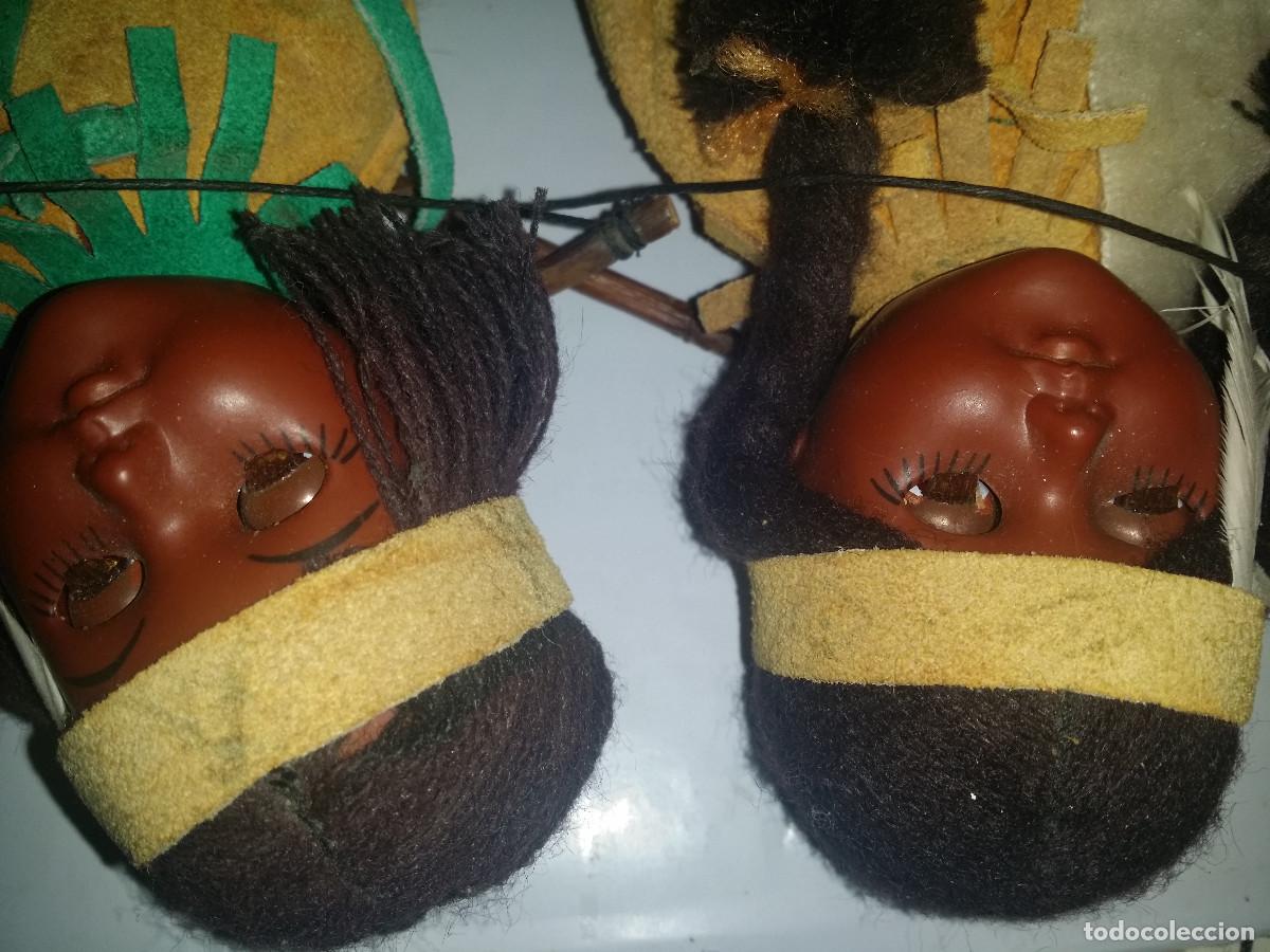 Mu&ntilde;ecas celuloide: Bonita pareja regional de indios de celuloide - Foto 13