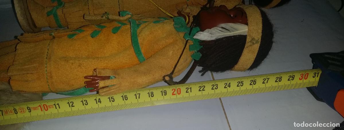Mu&ntilde;ecas celuloide: Bonita pareja regional de indios de celuloide - Foto 15