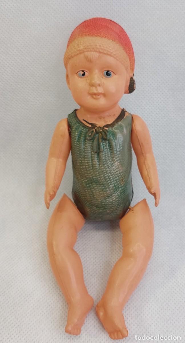 Mu&ntilde;ecas celuloide: MU&Ntilde;ECA DE CELULOIDE MUY FINO, MADE IN JAPAN. MIDE 19cm. - Foto 1