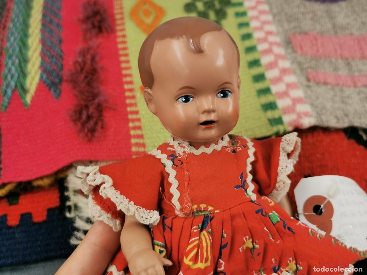 Mu&ntilde;ecas celuloide: vintage celluloid german doll - little turtle - Foto 5