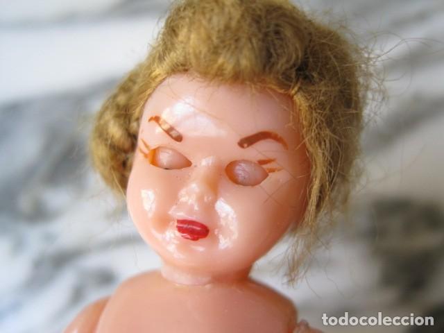 Mu&ntilde;ecas celuloide: MU&Ntilde;ECA DE CELULOIDE - OJOS DURMIENTES - FALDA DE PL&Aacute;STICO - A&Ntilde;OS 50 - Foto 8