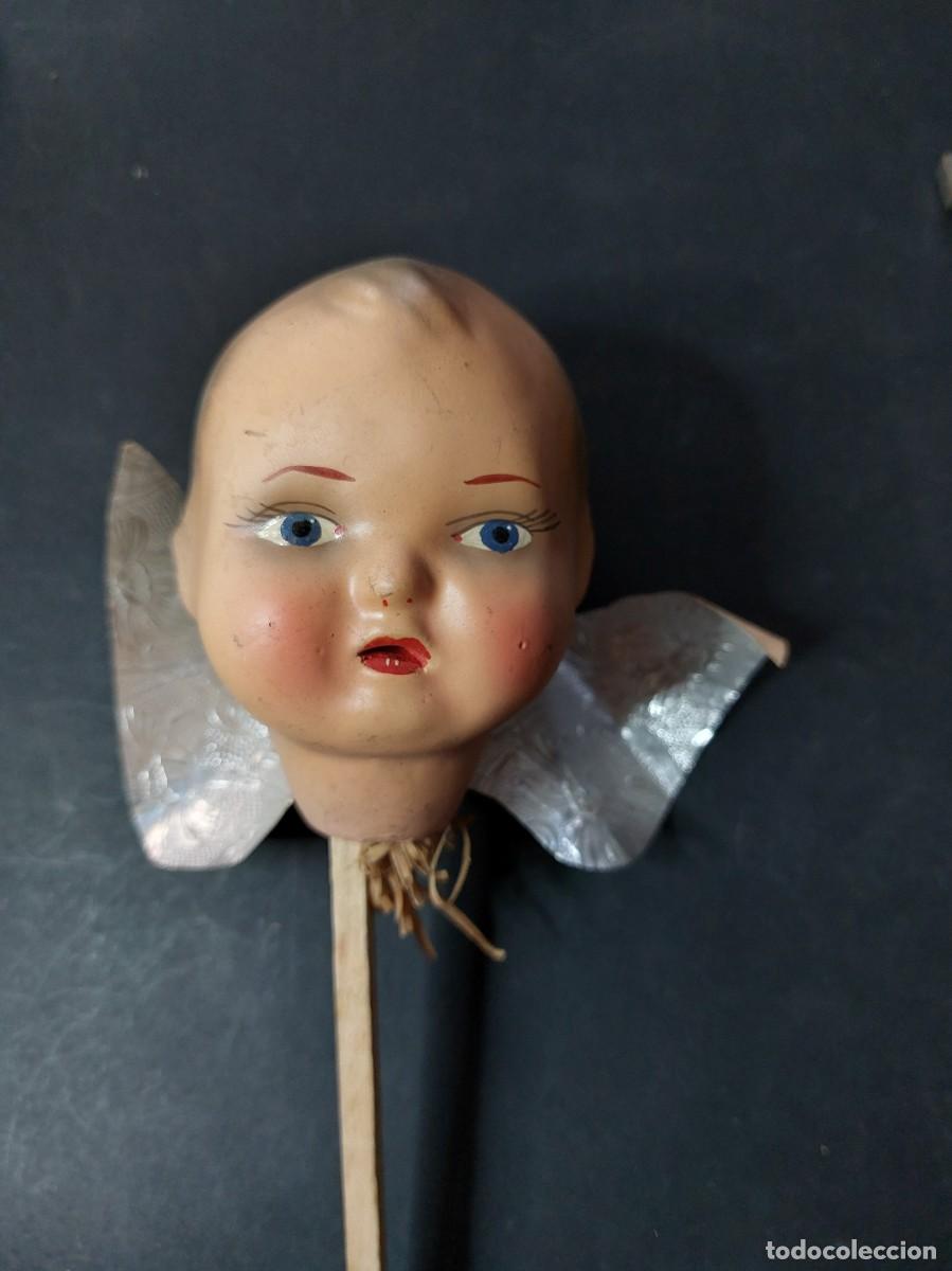 Mu&ntilde;ecas celuloide: Cabeza de mu&ntilde;eco antiguo - Foto 1