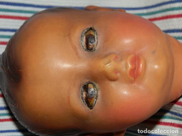 Mu&ntilde;ecas celuloide: ANTIGUA CABEZA DE MU&Ntilde;ECO DE CELULOIDE - Foto 1
