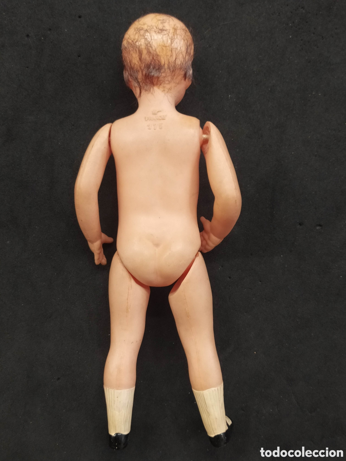 Mu&ntilde;ecas celuloide: Antiguo mu&ntilde;eco de celuloide Frances. 17cm - Foto 2