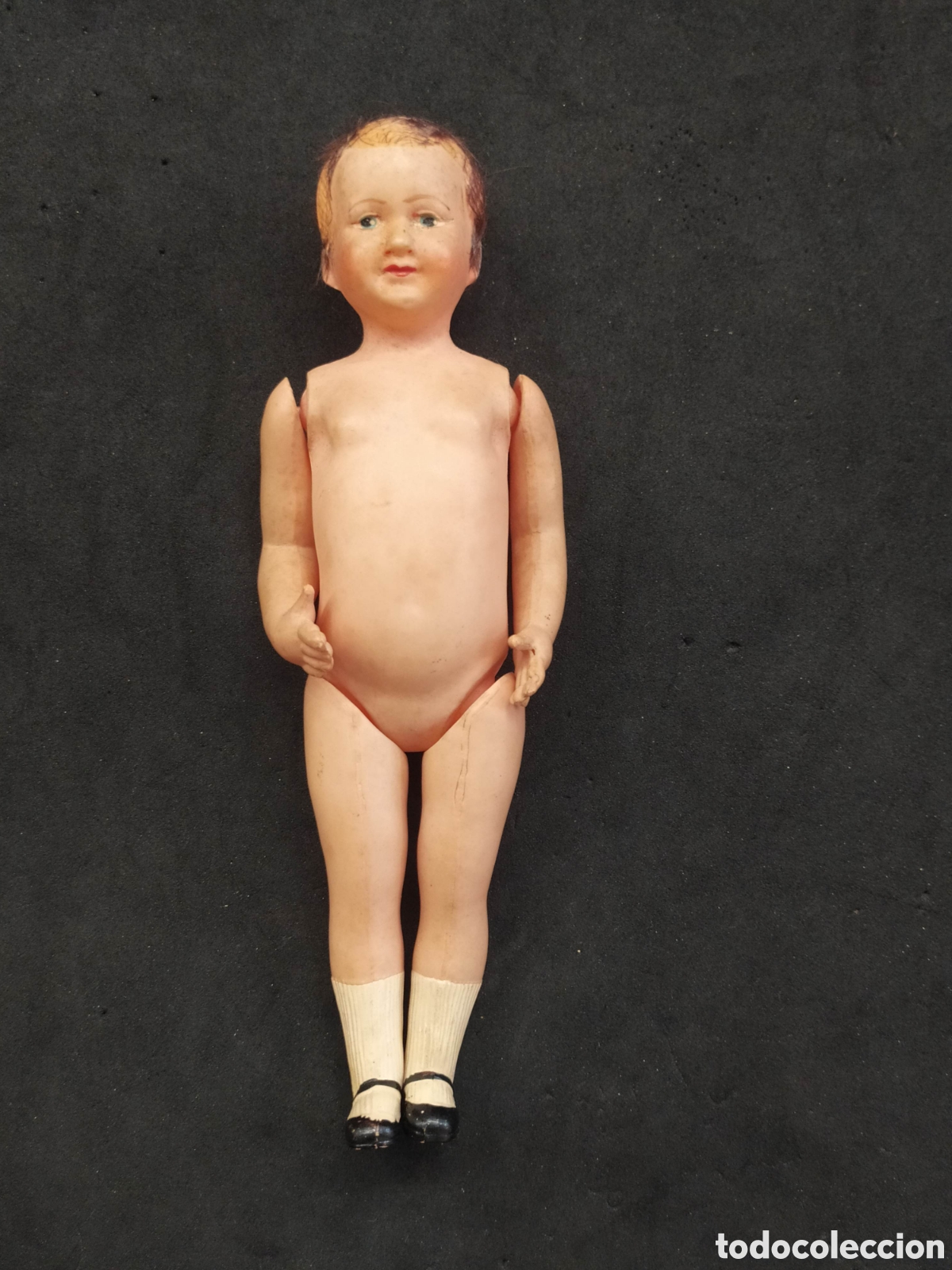 Mu&ntilde;ecas celuloide: Antiguo mu&ntilde;eco de celuloide Frances. 17cm - Foto 1