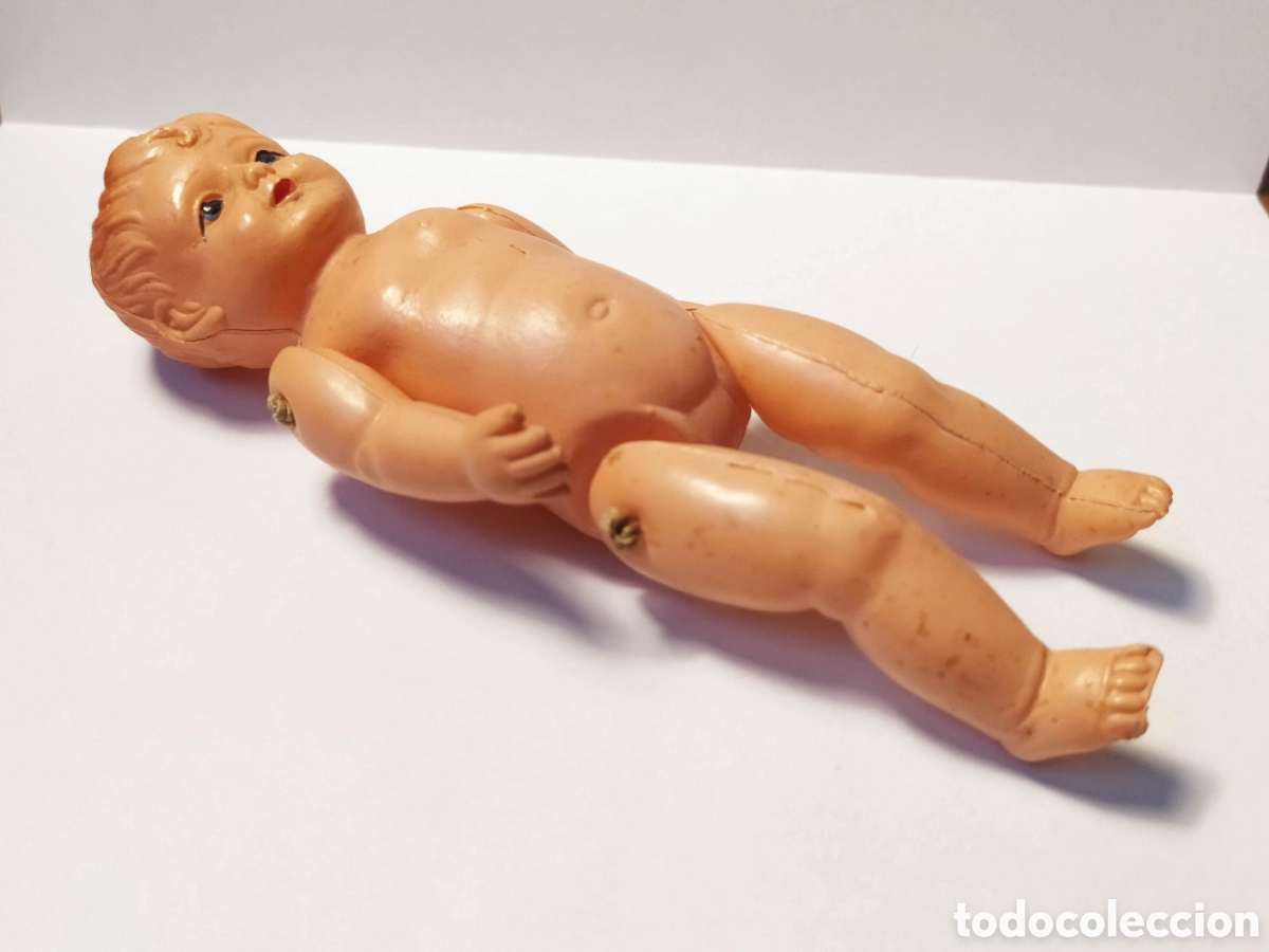Mu&ntilde;ecas celuloide: Antiguo mu&ntilde;eco de celuloide. 13,5cm - Foto 3