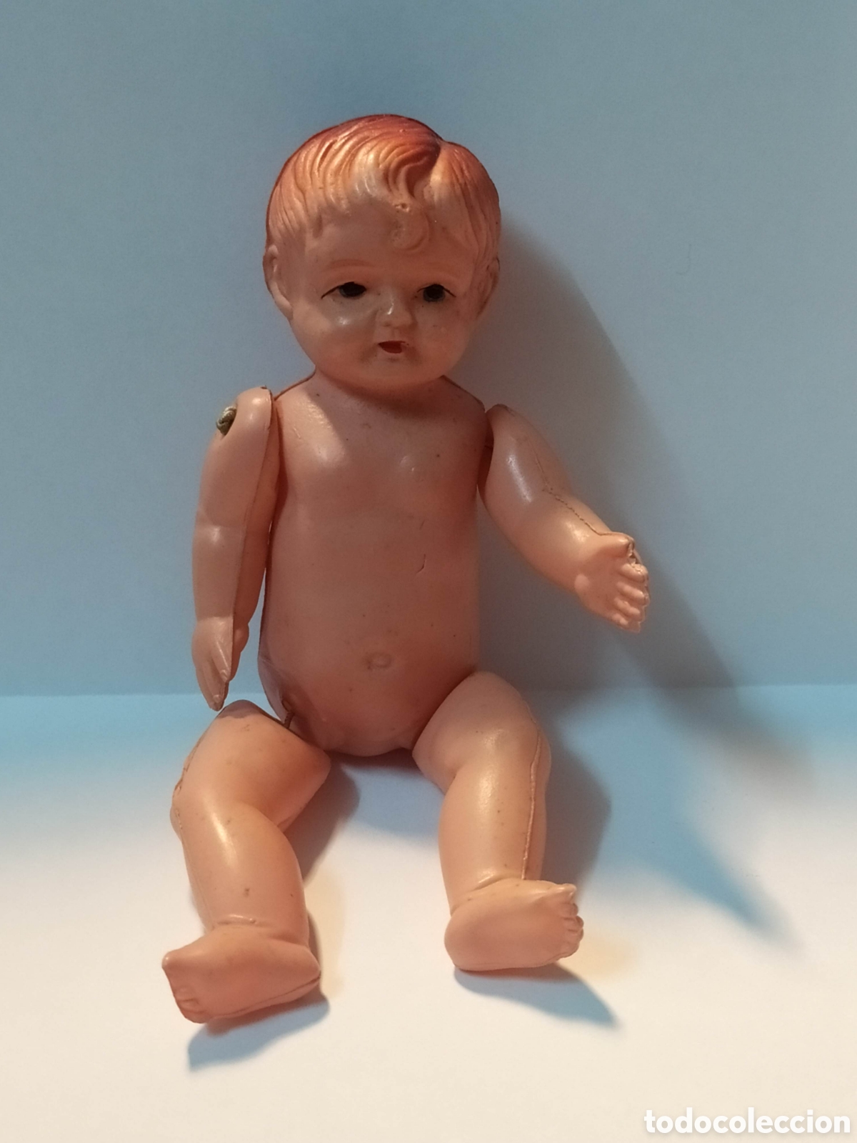 Mu&ntilde;ecas celuloide: Antiguo mu&ntilde;eco de celuloide. 13,5cm - Foto 1