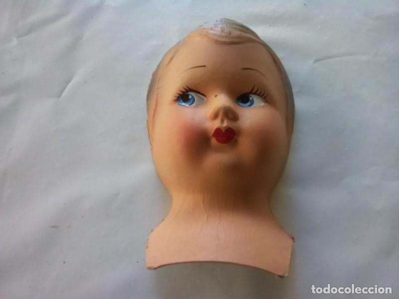 Mu&ntilde;ecas celuloide: MOLDE DE CARA DE MU&Ntilde;ECA MUY ANTIGUO , CARTON CELULOIDE ? , VER - Foto 2