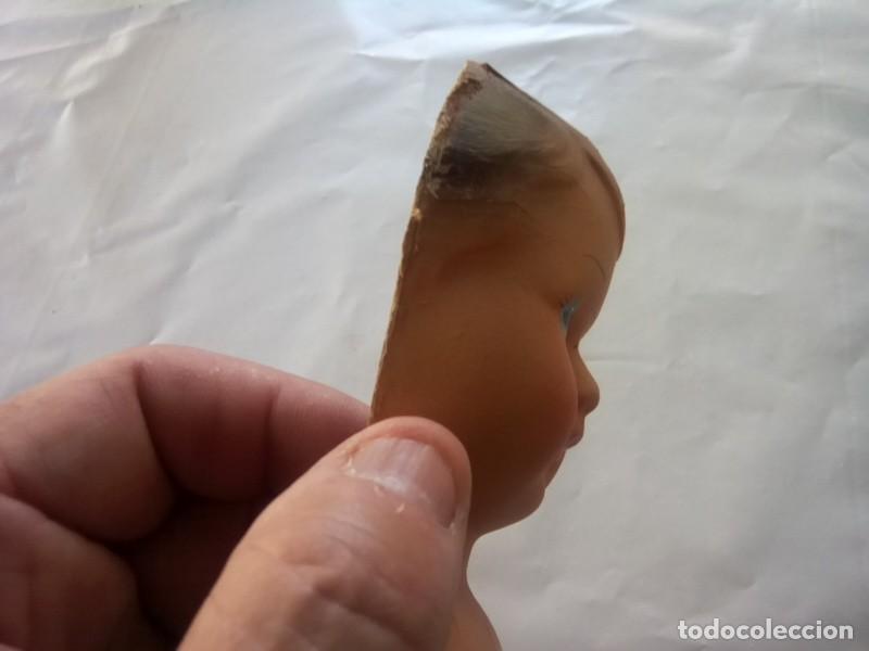 Mu&ntilde;ecas celuloide: MOLDE DE CARA DE MU&Ntilde;ECA MUY ANTIGUO , CARTON CELULOIDE ? , VER - Foto 4