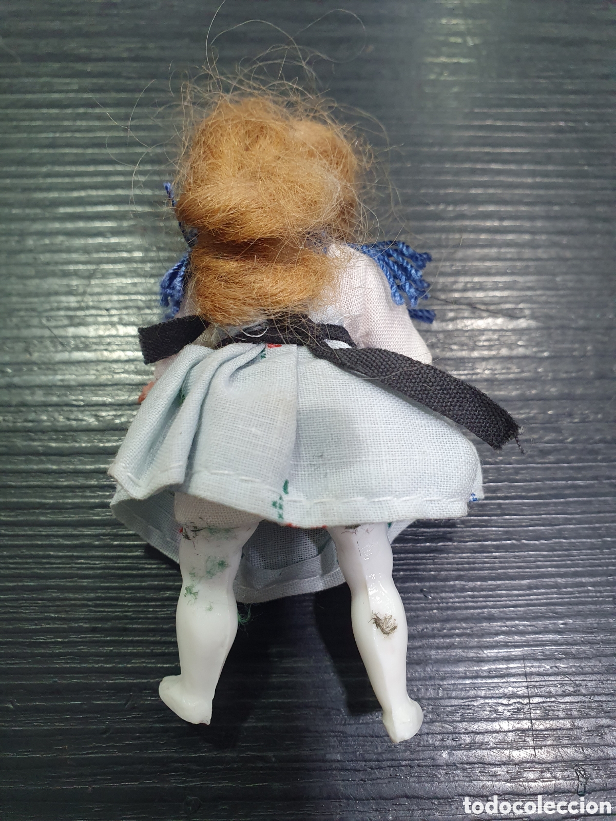 Mu&ntilde;ecas celuloide: Antigua mu&ntilde;eca en celuloide con traje original. (L38) - Foto 3