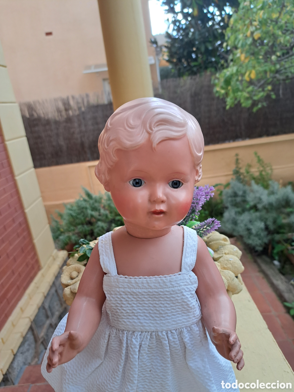 Mu&ntilde;ecas celuloide: Mu&ntilde;eca tortuga marcada de las primeras celuloide - Foto 2