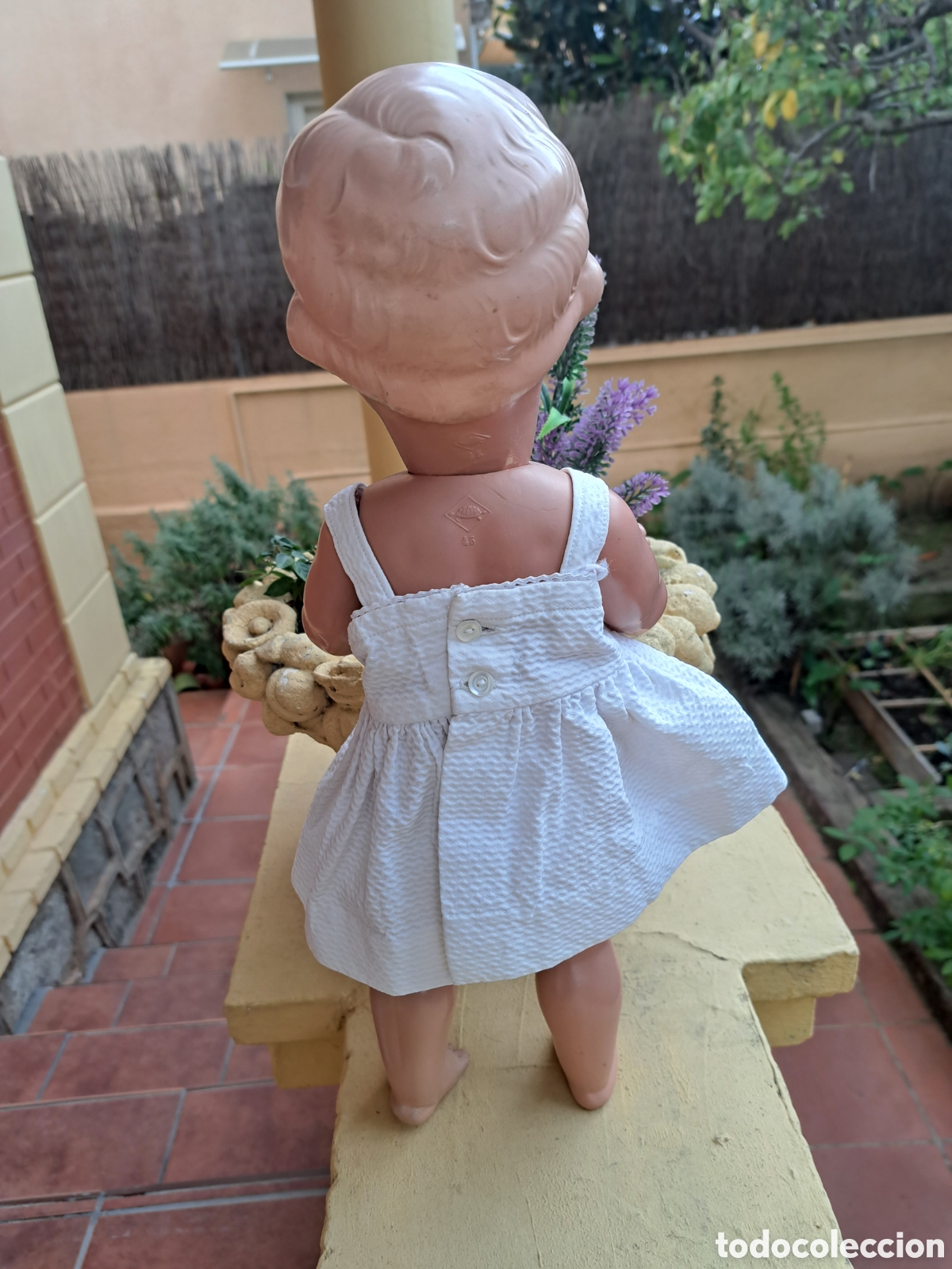 Mu&ntilde;ecas celuloide: Mu&ntilde;eca tortuga marcada de las primeras celuloide - Foto 3