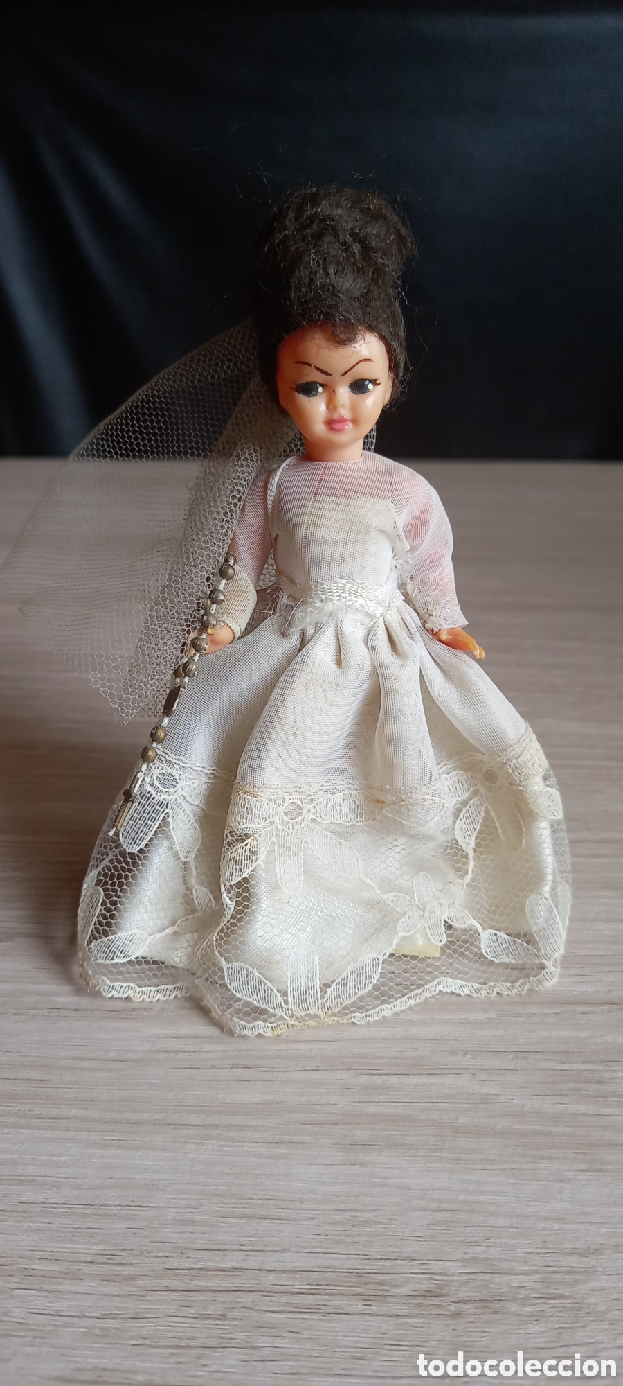 Mu&ntilde;ecas celuloide: ANTIGUA MU&Ntilde;ECA DE COMUNION DE CELULOIDE - Foto 2