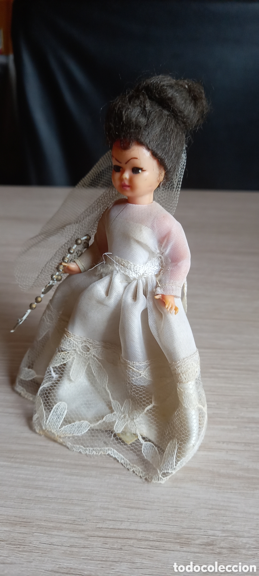 Mu&ntilde;ecas celuloide: ANTIGUA MU&Ntilde;ECA DE COMUNION DE CELULOIDE - Foto 3