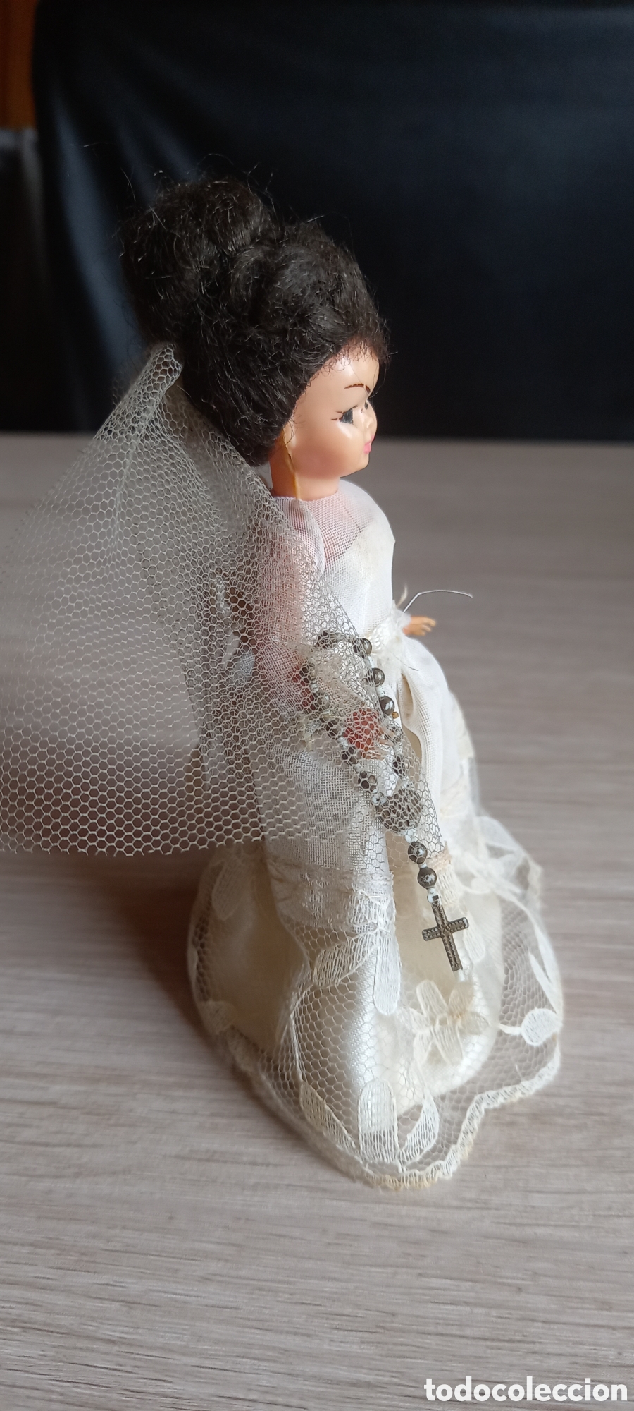 Mu&ntilde;ecas celuloide: ANTIGUA MU&Ntilde;ECA DE COMUNION DE CELULOIDE - Foto 6