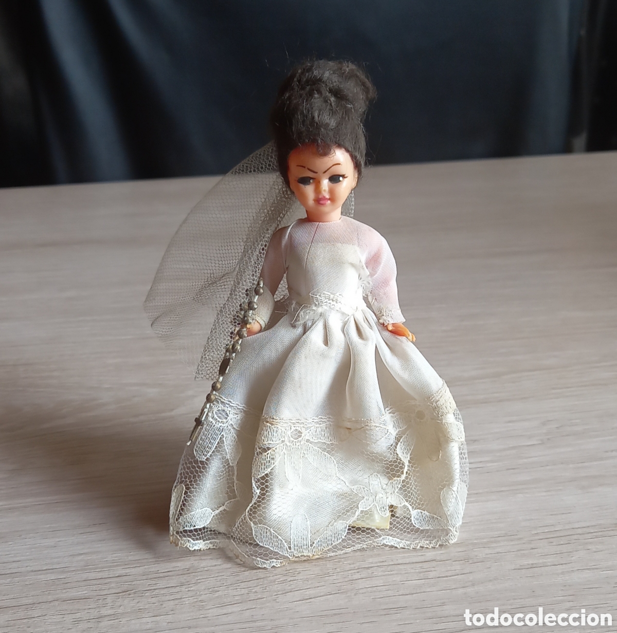 Mu&ntilde;ecas celuloide: ANTIGUA MU&Ntilde;ECA DE COMUNION DE CELULOIDE - Foto 1